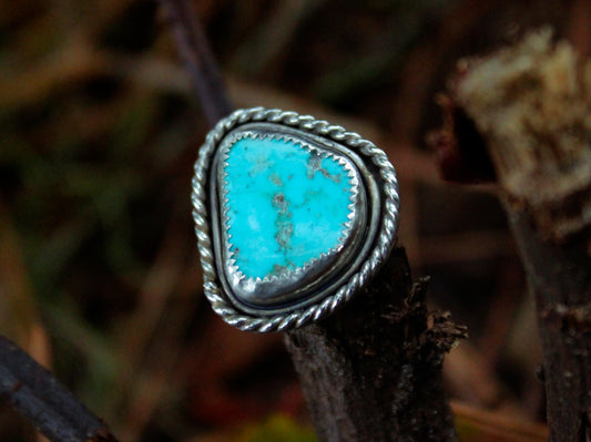 Twisted Turquoise Ring