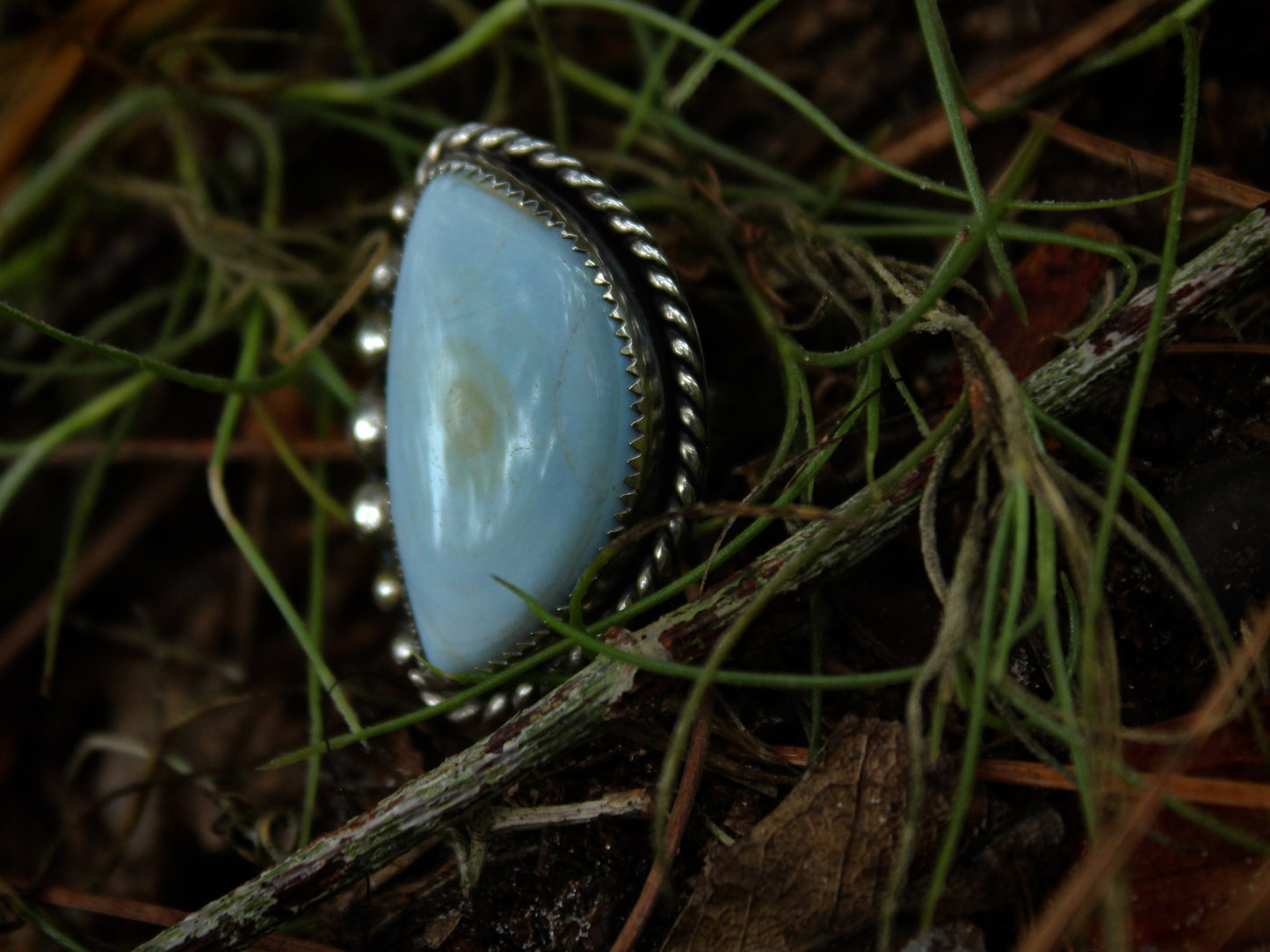 Blue Opal Ring