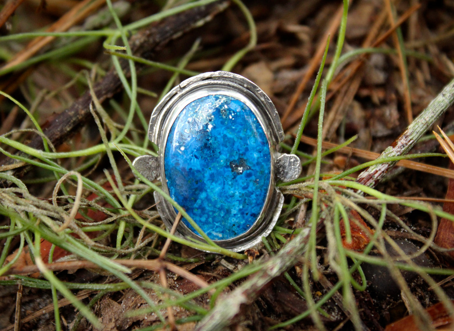 Shattuckite ring