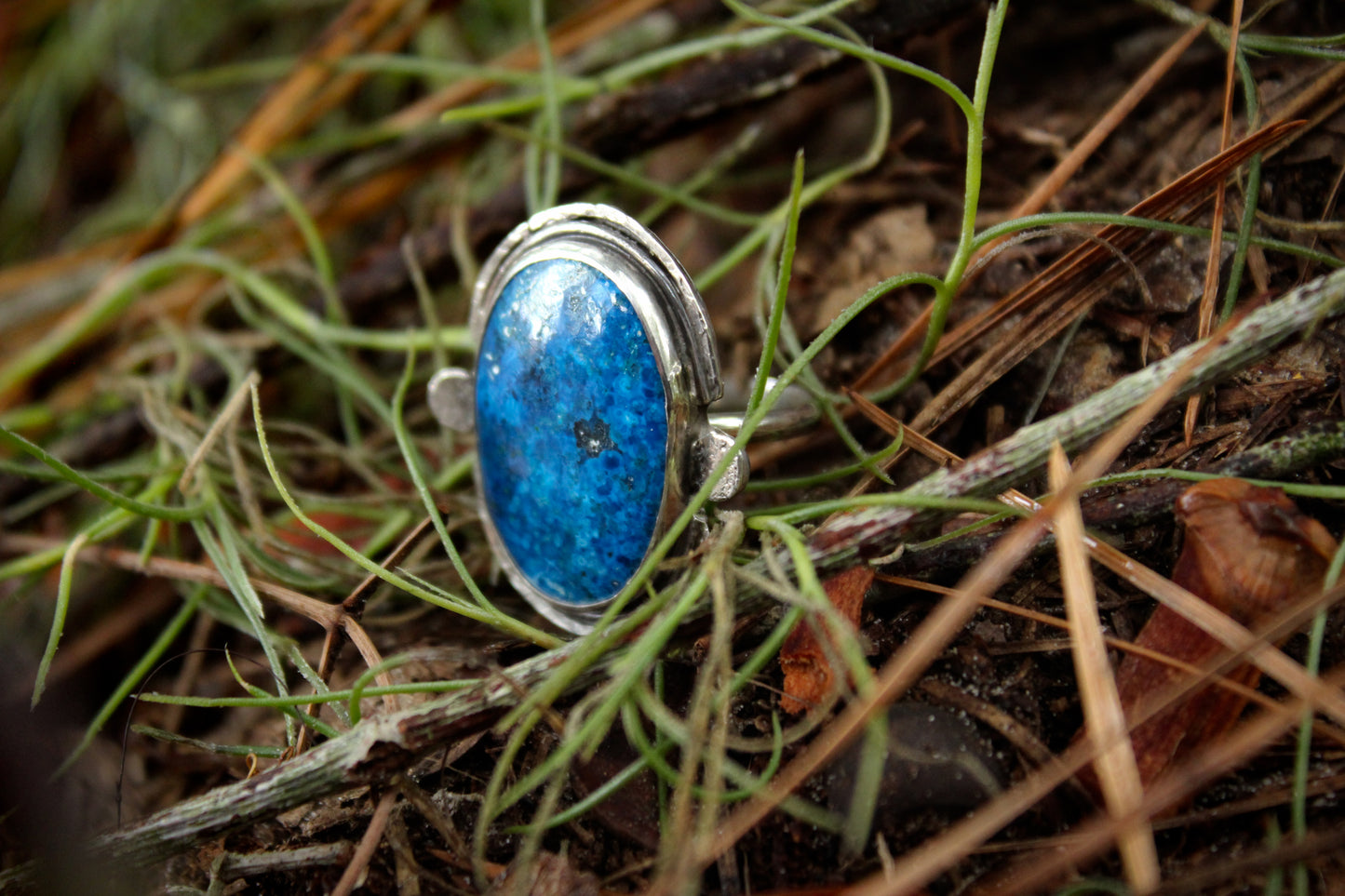 Shattuckite ring