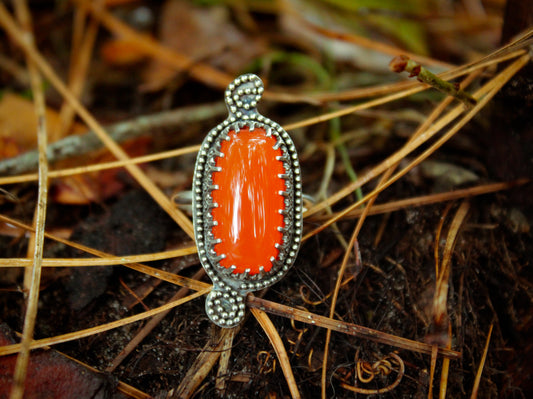 Carnelian Swirl Ring