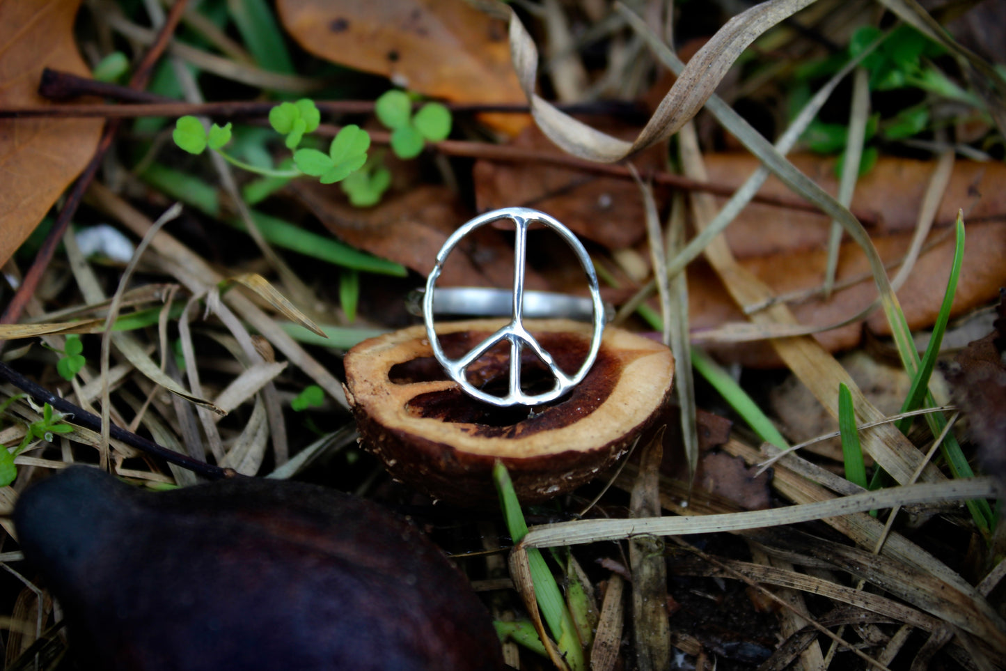 Peace Sign “MTO” Ring