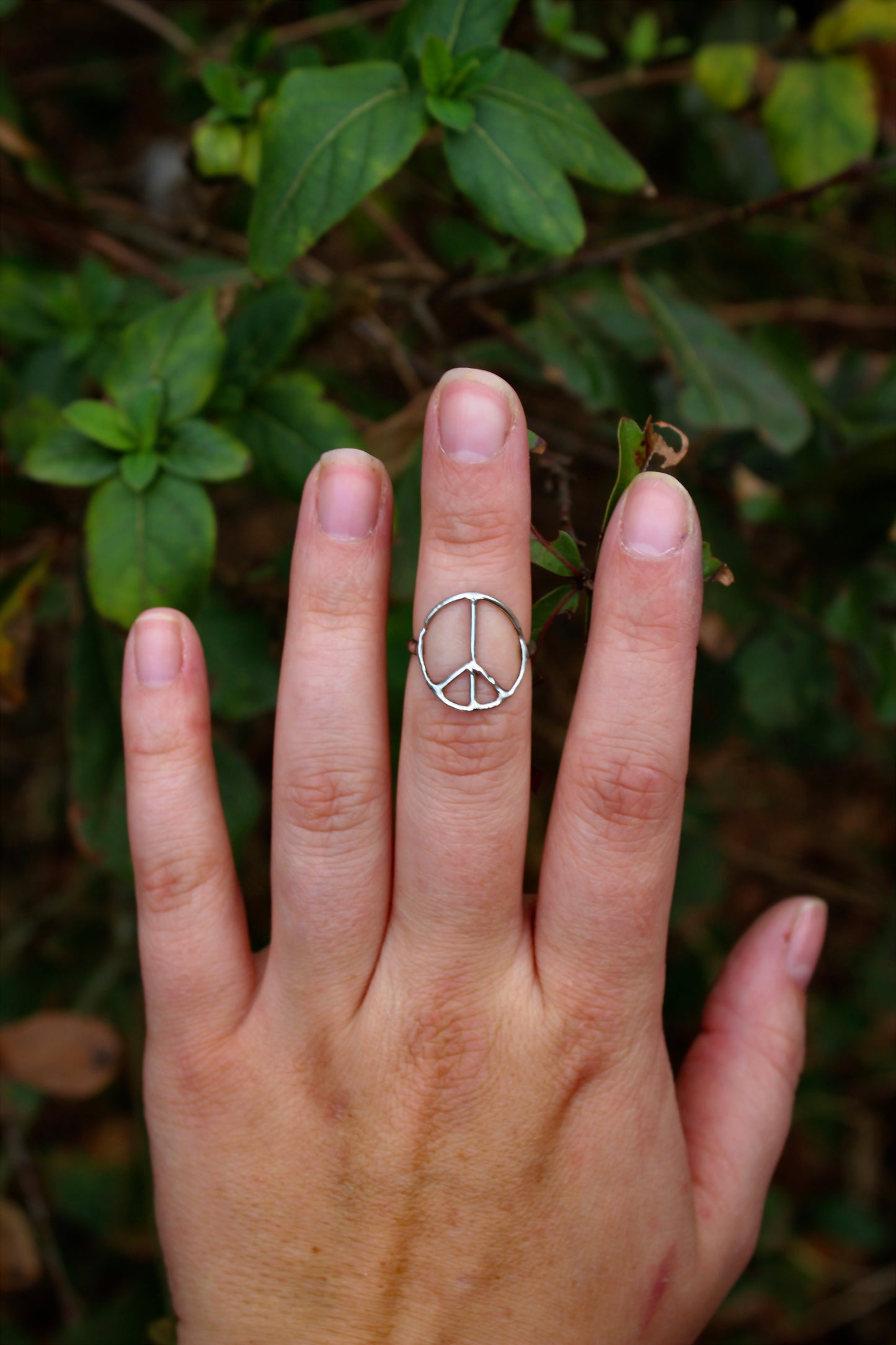 Peace Sign “MTO” Ring