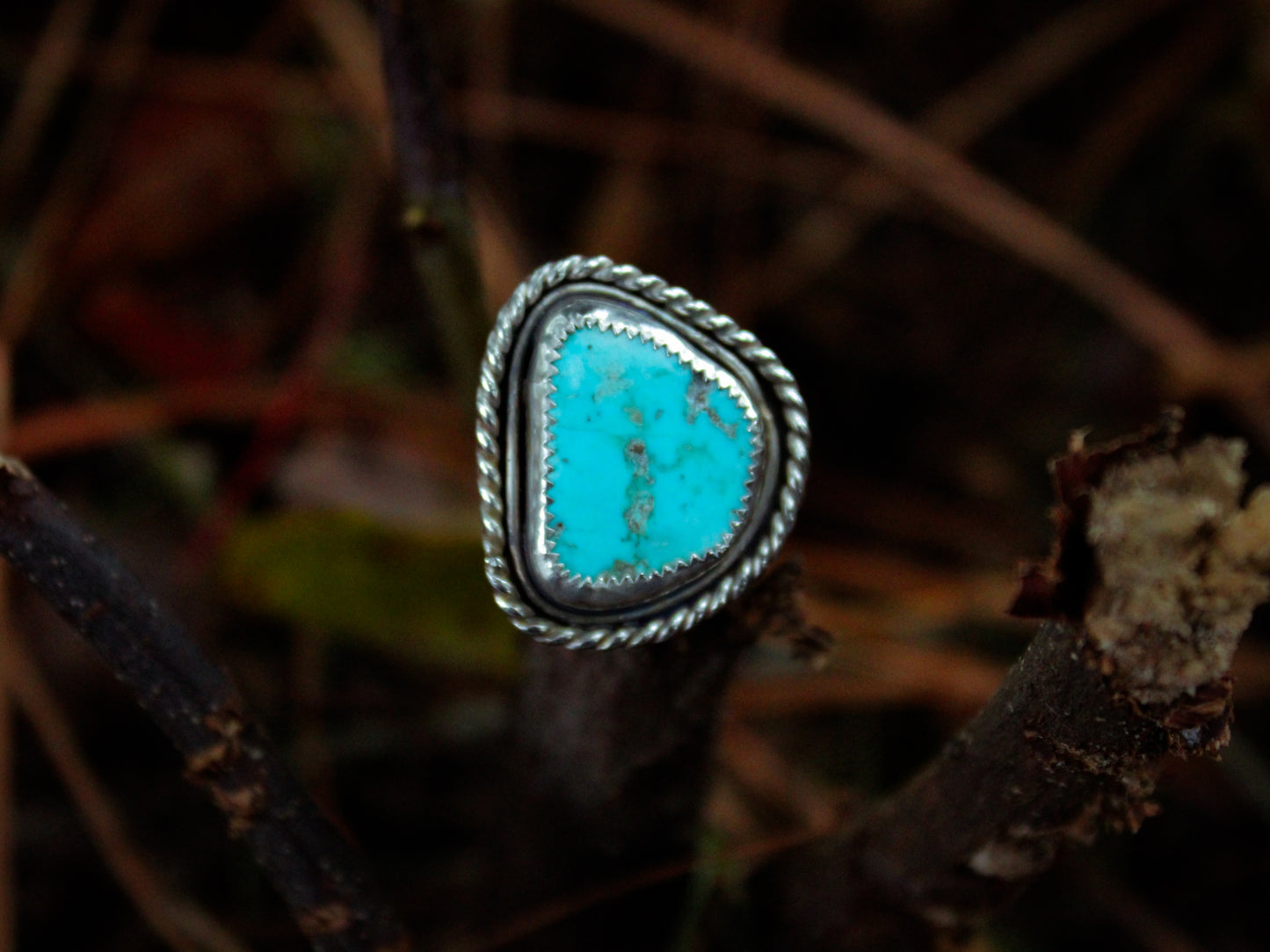 Twisted Turquoise Ring